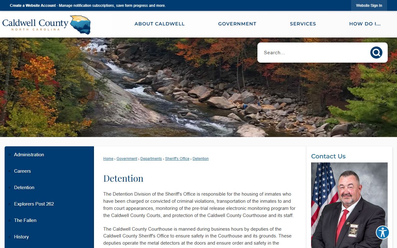 Caldwell County arrest records detention information
