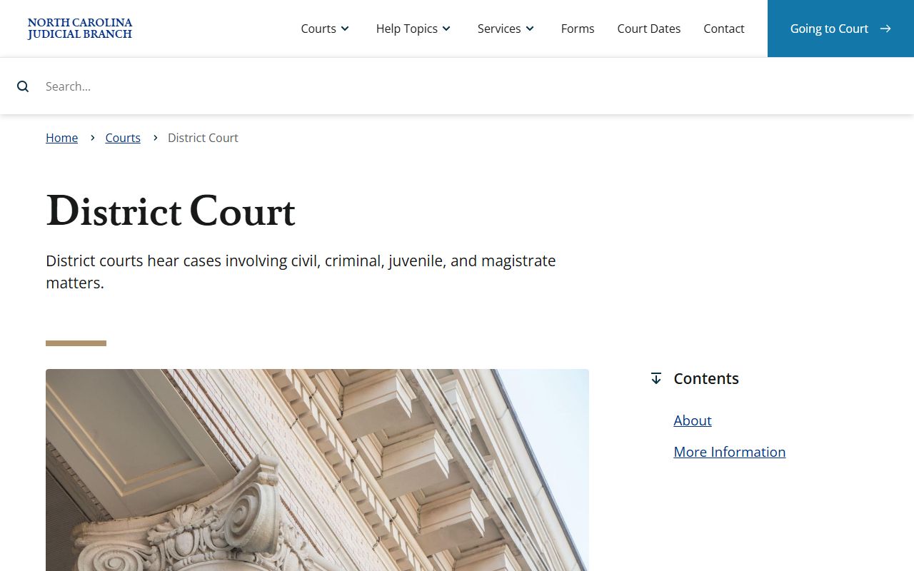 Caldwell County trial court District Court jurisdiction