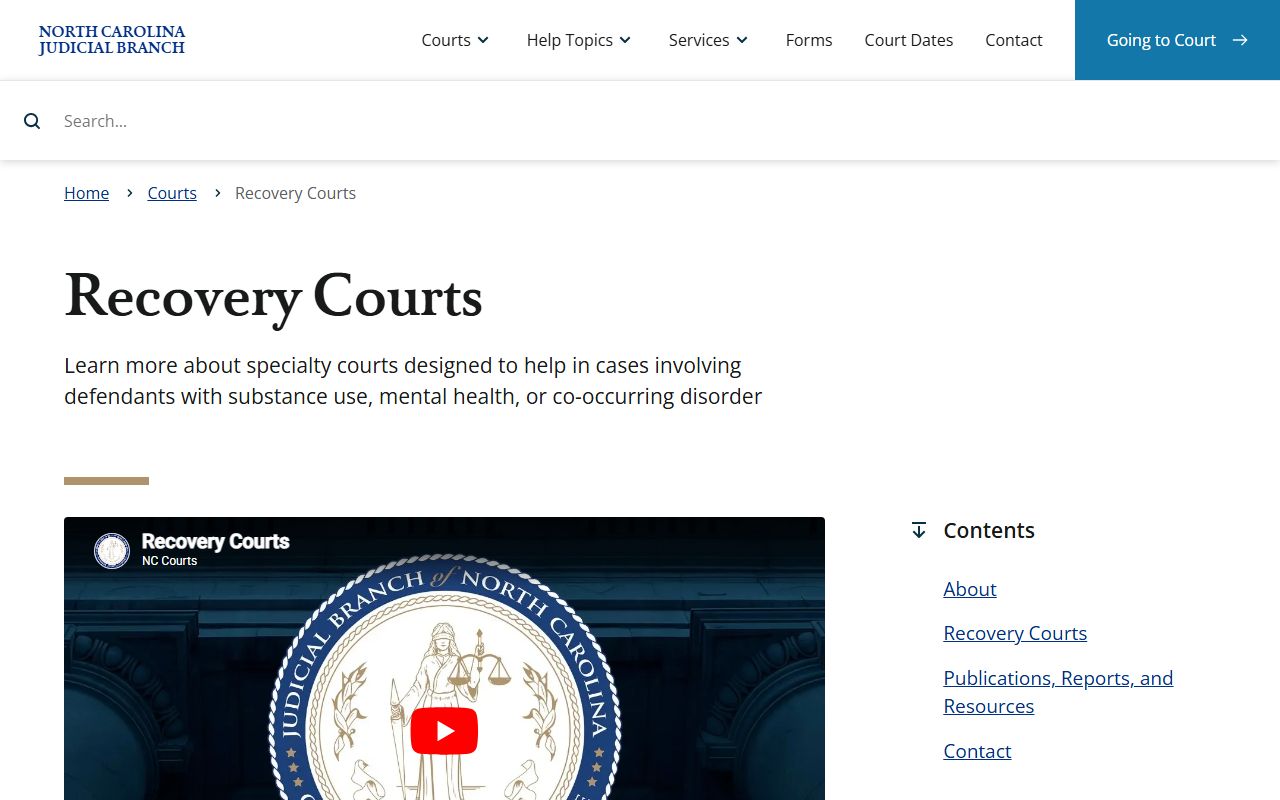 Caldwell County court records Recovery Courts information