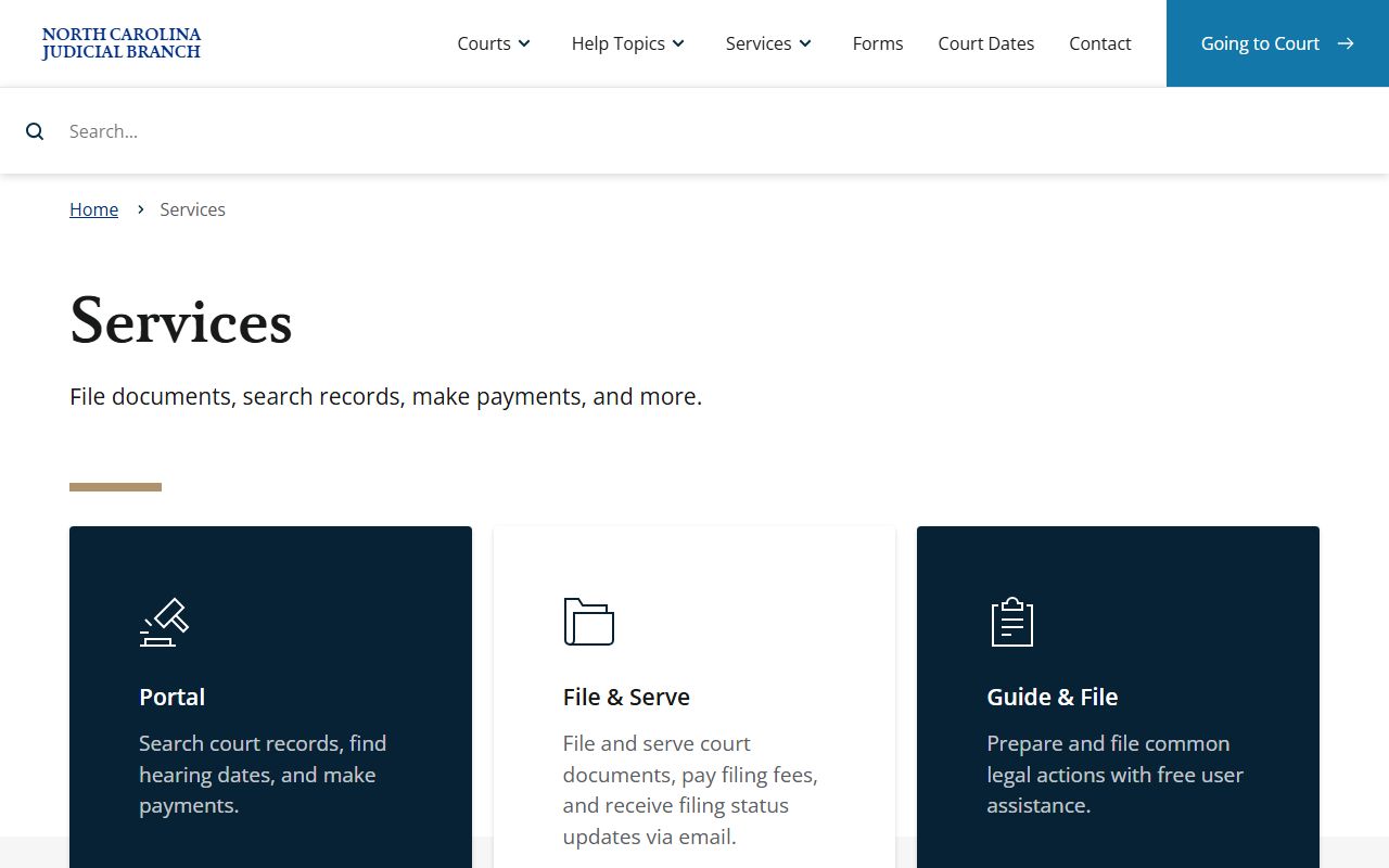 Caldwell County court records Judicial Branch services hub