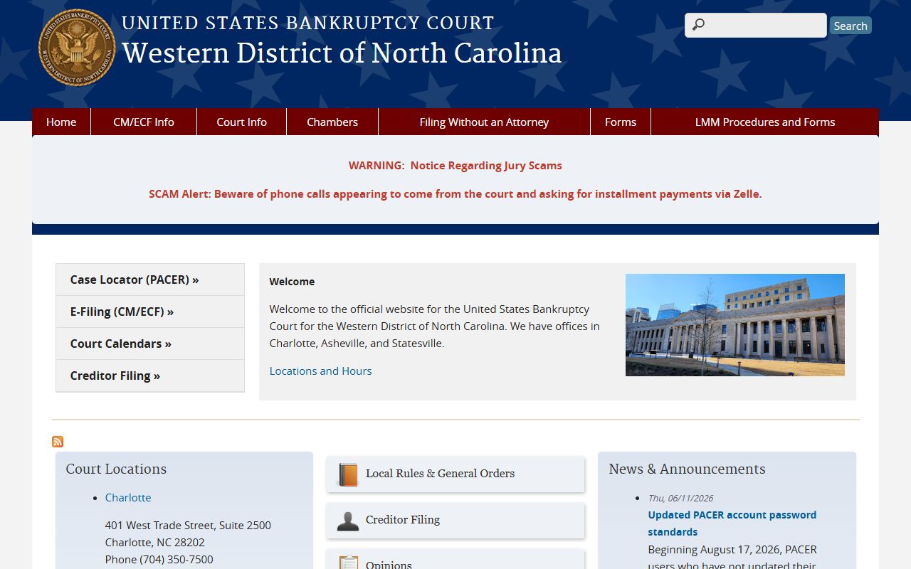 Caldwell County probate records Western District bankruptcy distinction